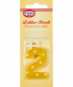 Meilleur prix 🥰 Dr.Oetker Bougie En Forme De Chiffre 2 1 Pièce/s - Décoration De Pâtisseries 😉