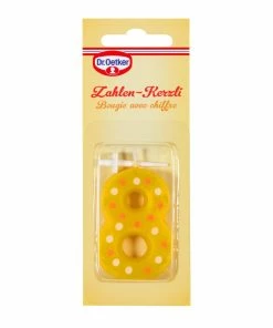 Offres 🧨 Dr.Oetker Bougie En Forme De Chiffre 8 1 Pièce/s - Décoration De Pâtisseries 🔔