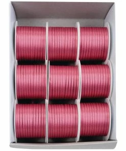 Offres ✨ GOLDINA Ruban Cadeau Satin 3 Mm X 10 M, Rose - Emballage Cadeau ✔️