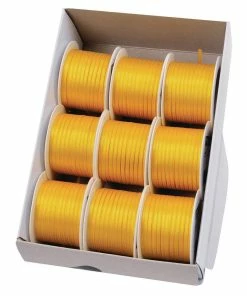 Tout neuf 😉 GOLDINA Ruban Cadeau Satin 3 Mm X 10 M, Jaune - Emballage Cadeau 🥰