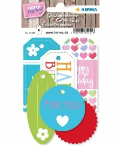 Bon marché ❤️ Herma Stickers Étiquette Pour Cadeau Happy 🎂 Birthday 6 Stück - Emballage Cadeau 😉