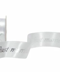 Top 10 😉 Spyk Ruban Cadeau Cubino Just Married 25 Mm X 3 M, Argenté/Blanc - Emballage Cadeau 💯