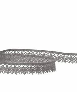 Sortie 🤩 Spyk Ruban Cadeau Cubino Spitzen 14 Mm X 2 M, Gris - Emballage Cadeau 🧨