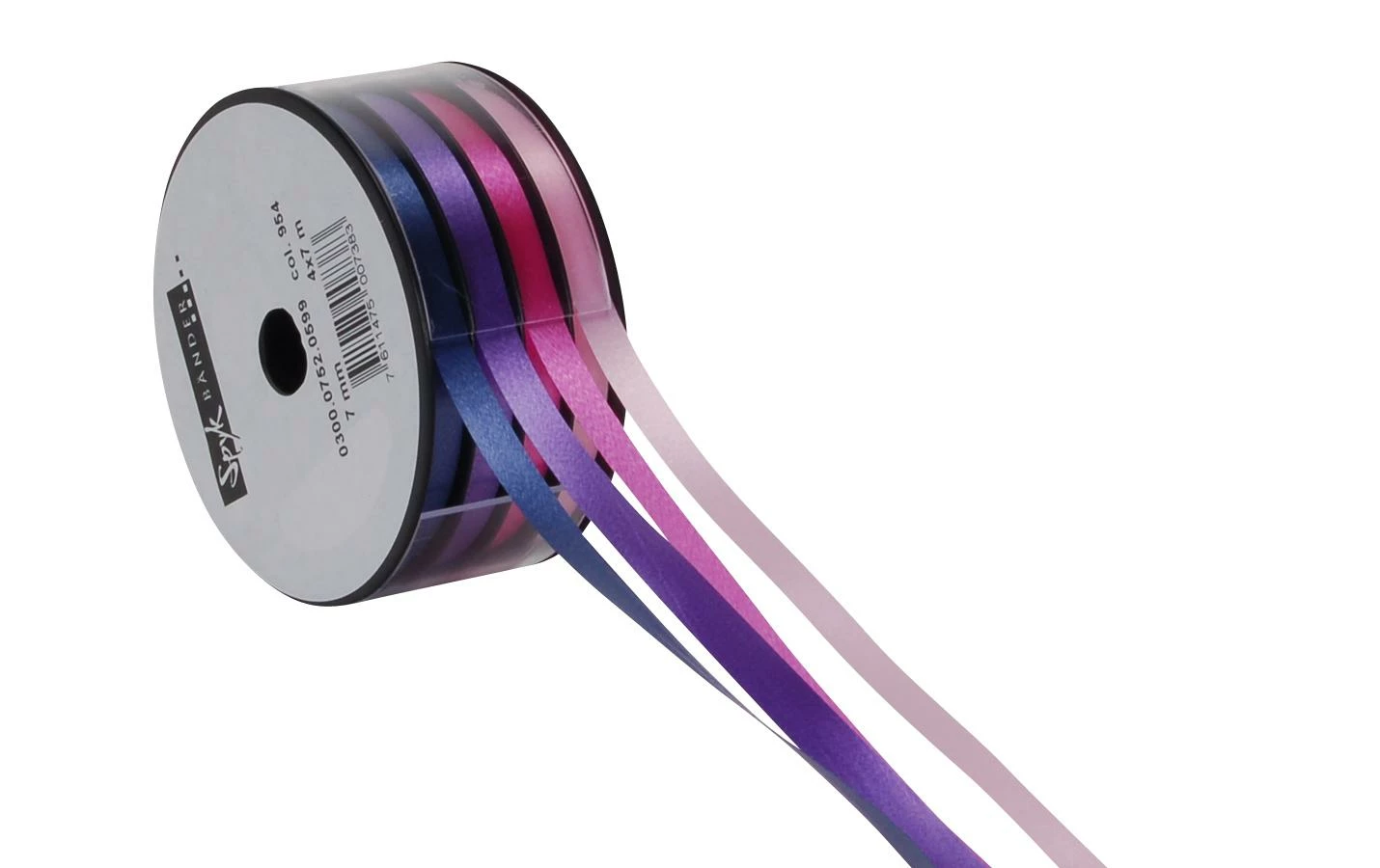 Budget 🤩 Spyk Ruban Cadeau Kombispule 4 X 7 Mm X 7 M, Rose/Violet - Emballage Cadeau 🔔 3 Budget 🤩 Spyk Ruban Cadeau Kombispule 4 X 7 Mm X 7 M, Rose/Violet - Emballage Cadeau 🔔