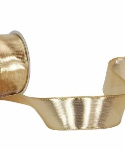 Remise 😀 Spyk Ruban Cadeau Monte Carlo 25 Mm X 4 M, Doré - Emballage Cadeau ❤️