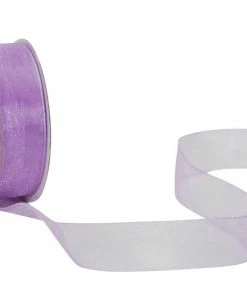Le moins cher 😉 Spyk Ruban Cadeau Organsa 15 Mm X 8 M, Lilas - Emballage Cadeau 🔔