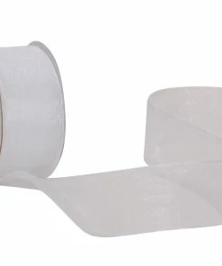 Meilleure vente 🎉 Spyk Ruban Cadeau Organsa 25 Mm X 6 M, Blanc - Emballage Cadeau 🔔