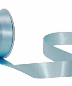 Sortie ⌛ Spyk Ruban Cadeau Satin 16 Mm X 5 M, Bleu Clair - Emballage Cadeau 🤩