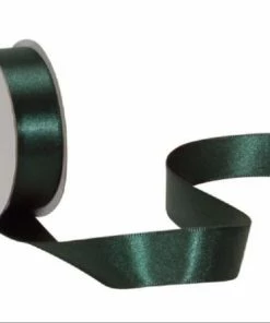 Budget ⌛ Spyk Ruban Cadeau Satin 16 Mm X 5 M, Vert Foncé - Emballage Cadeau 💯