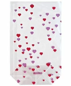 Promo 🛒 Braun + Company Emballage Des Biscuits Coeurs 14.5 X 23.5 Cm, Multicolore - Emballage Cadeau 🥰