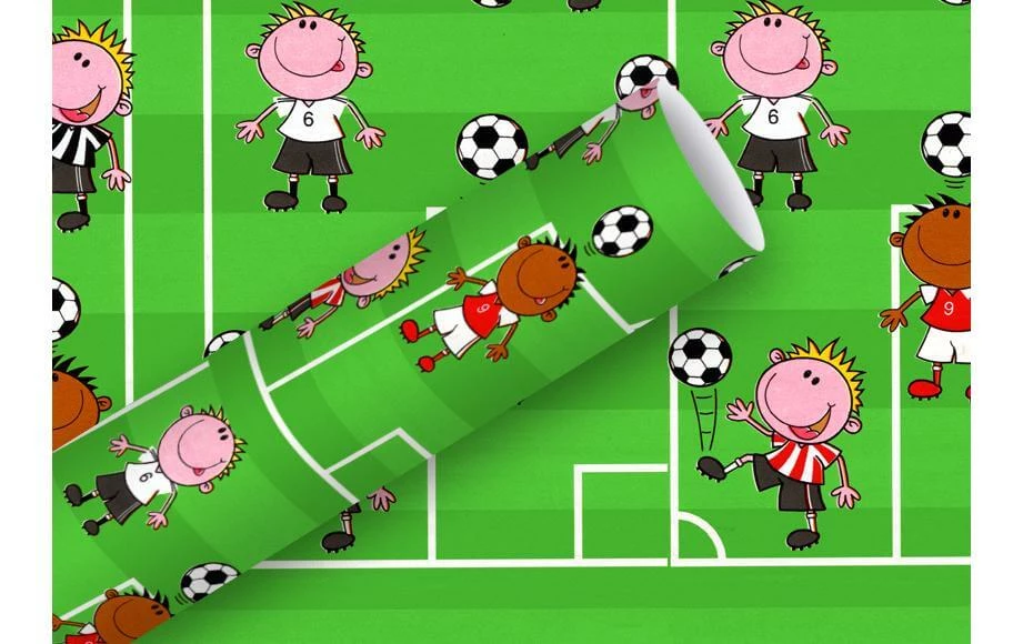 Sortie 🛒 Braun + Company Papier Cadeau Football 70 Cm X 2 M, 80 G/m², Multicolore - Emballage Cadeau 🥰 3 Sortie 🛒 Braun + Company Papier Cadeau Football 70 Cm X 2 M, 80 G/m², Multicolore - Emballage Cadeau 🥰