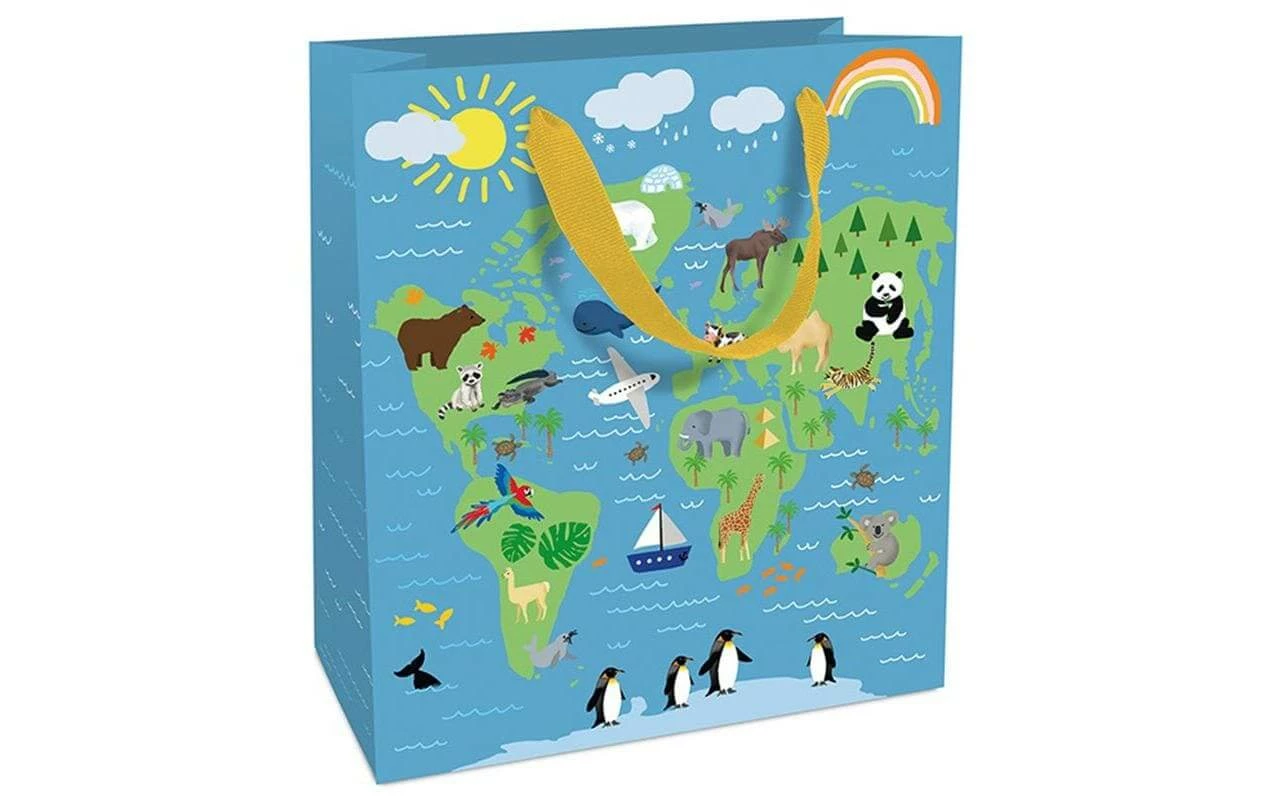 Remise 👏 Braun + Company Sac Cadeau Carte Du Monde 18 X 21 X 8 Cm, Multicolore - Emballage Cadeau 🧨 3 Remise 👏 Braun + Company Sac Cadeau Carte Du Monde 18 X 21 X 8 Cm, Multicolore - Emballage Cadeau 🧨