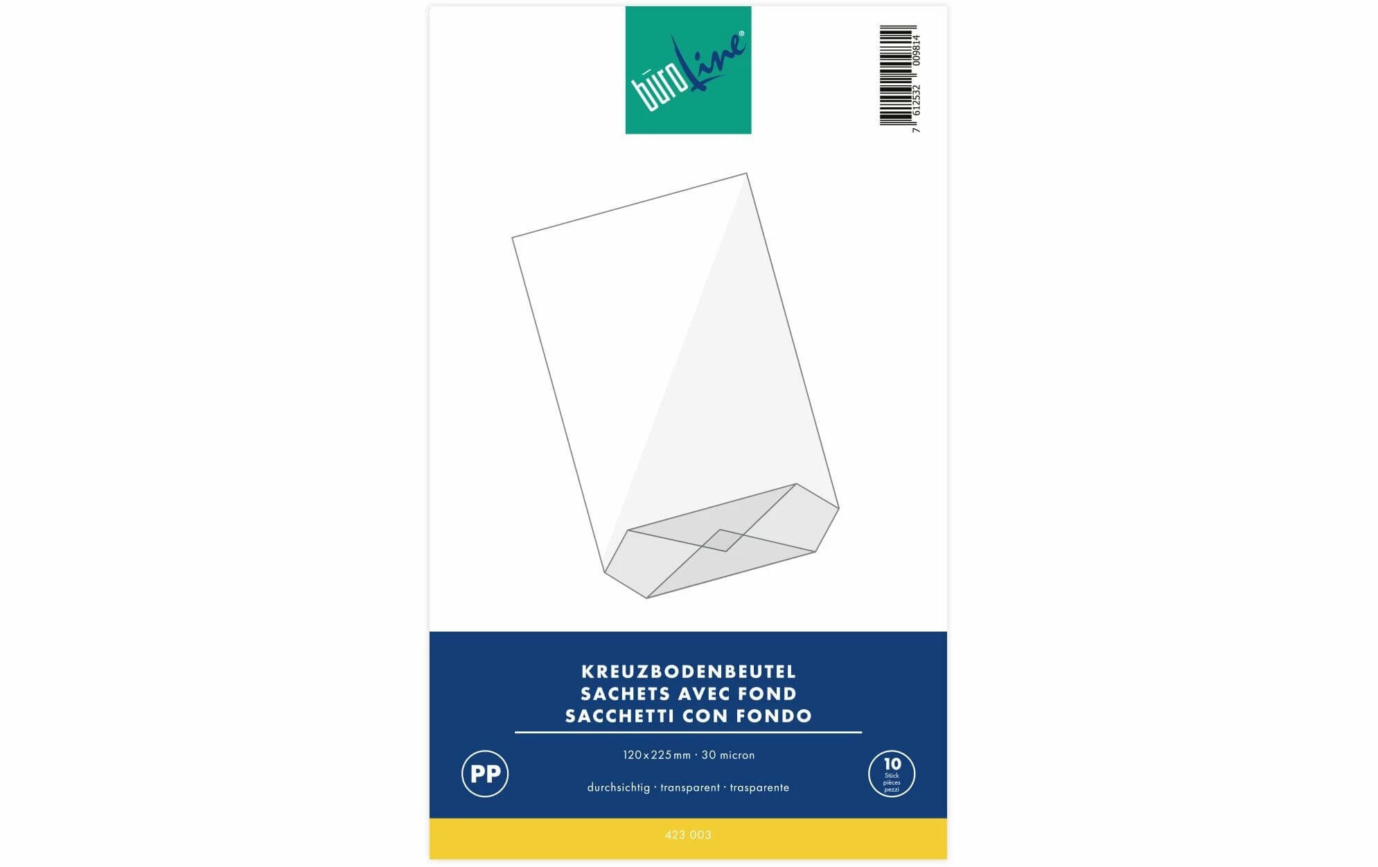 Budget 🎁 Büroline Sac Transparent 12 X 22.5 Cm, 10 Pièces, Transparent - Emballage Cadeau 💯 3 Budget 🎁 Büroline Sac Transparent 12 X 22.5 Cm, 10 Pièces, Transparent - Emballage Cadeau 💯