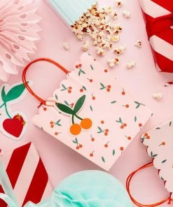 Nouveau 🎉 Partydeco Sac Cadeau Cerises 22 X 23 X 8 Cm, Rose - Emballage Cadeau 😍 -Decora magasin unnamed file 1205 scaled