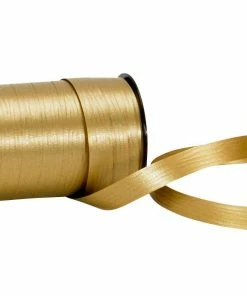 Grosses soldes 🔔 Spyk Ruban Cadeau Poly Matt 10 Mm X 20 M, Doré - Emballage Cadeau 😀