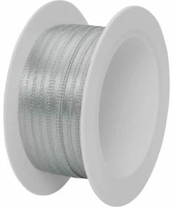 Coupon ⭐ Stewo Ruban Cadeau Double Satin 3 Mm X 5 M, Argenté - Emballage Cadeau 🥰