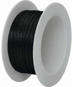 Sortie 👍 Stewo Ruban Cadeau Double Satin 3 Mm X 5 M, Noir - Emballage Cadeau 😀