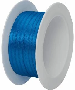 Meilleure vente 🌟 Stewo Ruban Cadeau Double Satin 3 Mm X 5 M, Bleu Foncé - Emballage Cadeau ✔️