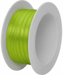 Nouveau 🔥 Stewo Ruban Cadeau Double Satin 3 Mm X 5 M, Vert Clair - Emballage Cadeau 🧨