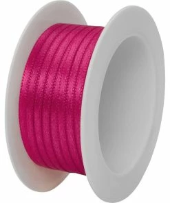 Coupon 🎉 Stewo Ruban Cadeau Double Satin 3 Mm X 5 M, Rose - Emballage Cadeau ✔️