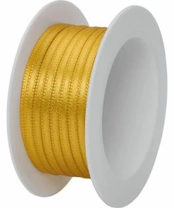 Offres 🔥 Stewo Ruban Cadeau Double Satin 3 Mm X 5 M, Doré - Emballage Cadeau ✔️