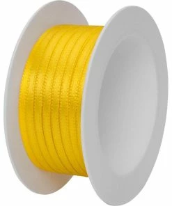 Tout neuf 🔔 Stewo Ruban Cadeau Double Satin 3 Mm X 5 M, Jaune - Emballage Cadeau 😀