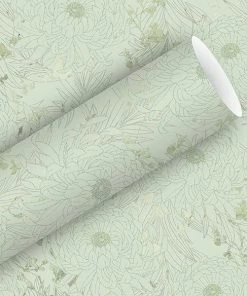 Vente flash ✨ Braun + Company Papier Cadeau Coco 70 Cm X 1.5 M, Menthe - Emballage Cadeau ⭐