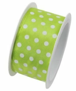 Offres 👍 Braun + Company Ruban Cadeau Hot Spots 40 Mm X 2 M, Vert Clair - Emballage Cadeau 😉