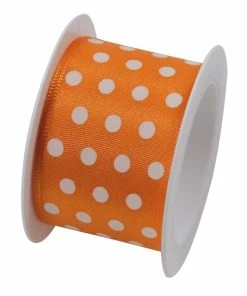 Meilleure affaire 🥰 Braun + Company Ruban Cadeau Hot Spots 40 Mm X 2 M, Orange - Emballage Cadeau 🥰