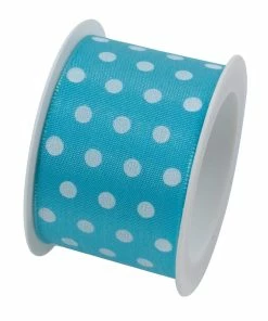 Meilleure vente 🔔 Braun + Company Ruban Cadeau Hot Spots 40 Mm X 2 M, Turquoise - Emballage Cadeau 🧨
