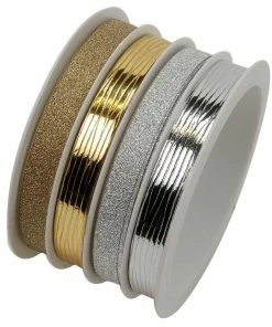 Grosses soldes 👍 Braun + Company Ruban Cadeau Mélange Métallique 10 Mm X 16 M, Scintillant/Multicolore - Emballage Cadeau 🎉