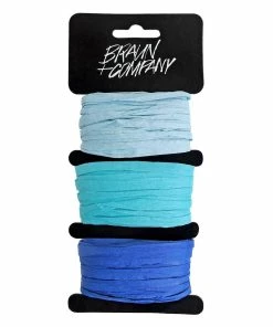 Meilleure vente 👏 Braun + Company Ruban Cadeau Raffia Mélange Bleu Par Couleur 10 Mètres - Emballage Cadeau 💯