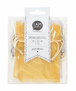 Acheter 🤩 I AM CREATIVE Sac En Organza Shiny 9 X 12 Cm, 6 Pièces - Emballage Cadeau 😍