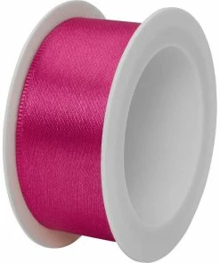 Promo 🥰 Stewo Ruban Cadeau Double Satin 25 Mm X 3 M, Rose - Emballage Cadeau 😀