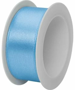 Grosses soldes 😉 Stewo Ruban Cadeau Double Satin 25 Mm X 3 M, Bleu Clair - Emballage Cadeau ⌛