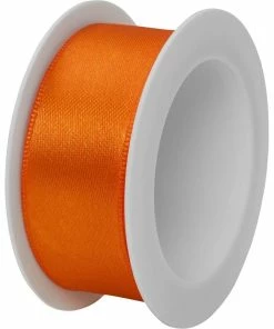 Sortie ⌛ Stewo Ruban Cadeau Double Satin 25 Mm X 3 M, Orange - Emballage Cadeau 🎉