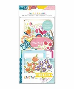 Grosses soldes 😀 American Crafts Étiquette Pour Cadeau Paige Evans 40 Pièces, Multicolore - Emballage Cadeau 🎁