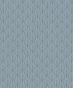 Tout neuf 🎁 Braun + Company Papier Cadeau Par Nature Leaves 70 Cm X 1 M, Bleu - Emballage Cadeau 🎉