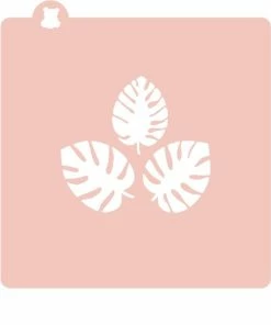 Vente flash 👍 Cut My Cookies Modèle Monstera Blanc - Décoration De Pâtisseries 👏