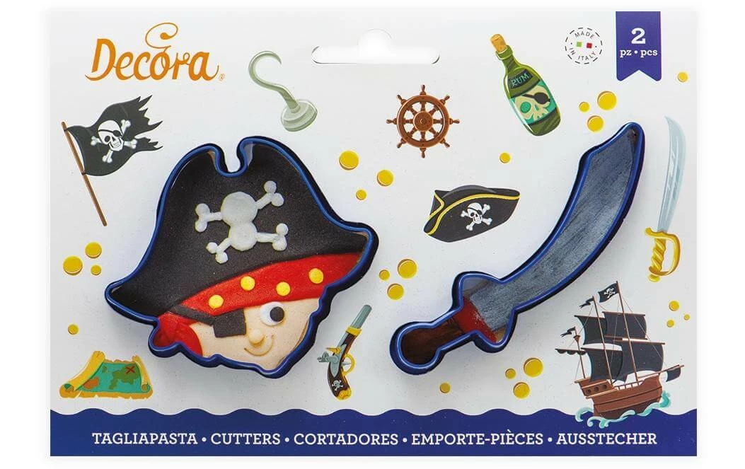 Sortie 😀 Decora Kits D’emporte-pièces Mini 2 Pièces, Pirate - Emporte-pièce 🛒 3 Sortie 😀 Decora Kits D’emporte-pièces Mini 2 Pièces, Pirate - Emporte-pièce 🛒