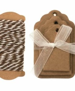 Coupon 👏 Glorex Étiquette Pour Cadeau Étiquette, Marron - Emballage Cadeau 🌟