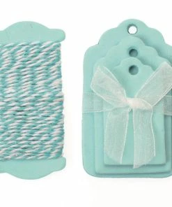 Le moins cher ✔️ Glorex Étiquette Pour Cadeau Étiquette, Bleu Clair - Emballage Cadeau 💯