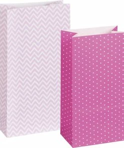 Meilleure vente 💯 Heyda Sac En Papier 12 Pièces Rose - Emballage Cadeau 🤩