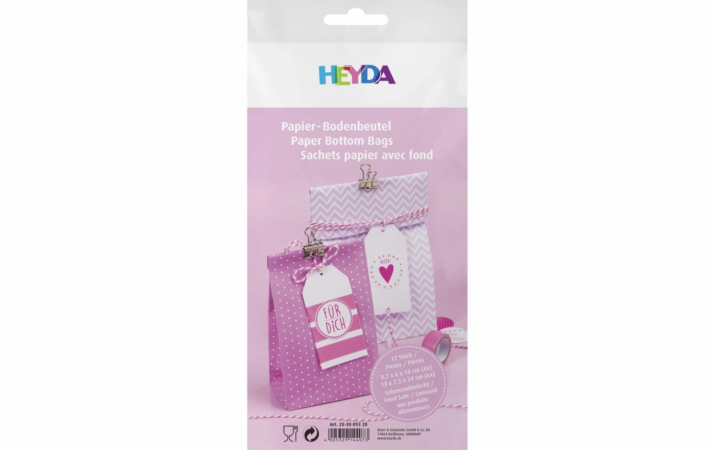 Meilleure vente 💯 Heyda Sac En Papier 12 Pièces Rose - Emballage Cadeau 🤩 4 Meilleure vente 💯 Heyda Sac En Papier 12 Pièces Rose - Emballage Cadeau 🤩 – Image 2