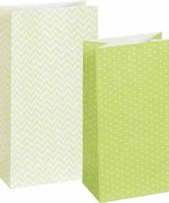 De gros 😍 Heyda Sac En Papier 12 Pièces Vert - Emballage Cadeau ❤️