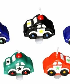 Budget 😍 Papstar Bougie Cars Y Compris Le Support, 5 Pièce/s - Décoration De Pâtisseries 😀