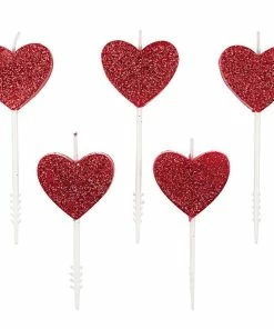 Coupon 🎉 Rico Design Bougie Coeurs 5 Pièce/s - Décoration De Pâtisseries 👍