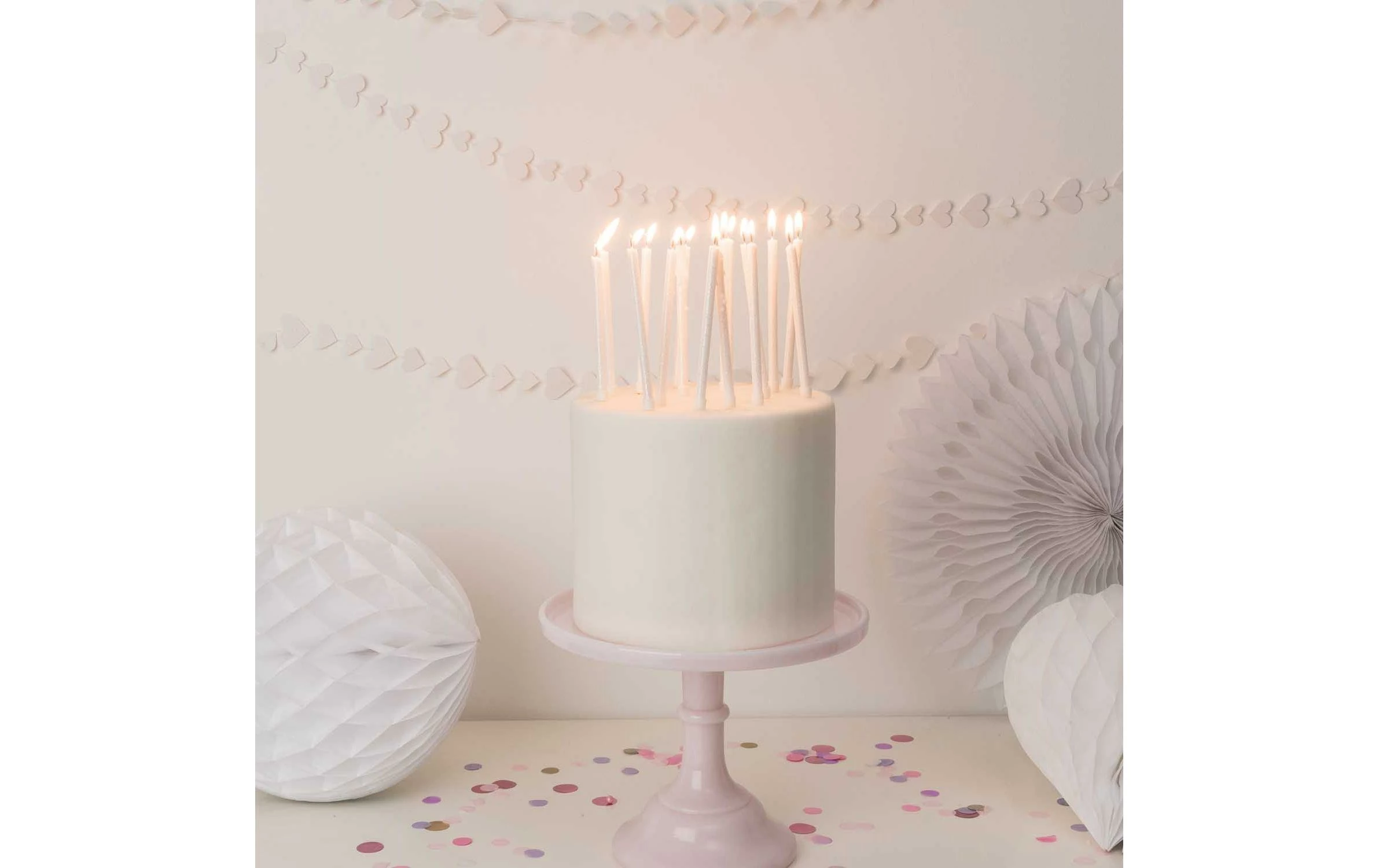 Coupon 😀 Rico Design Bougie Paillettes 16 Pièce/s, Blanc - Décoration De Pâtisseries 👏 4 Coupon 😀 Rico Design Bougie Paillettes 16 Pièce/s, Blanc - Décoration De Pâtisseries 👏 – Image 2