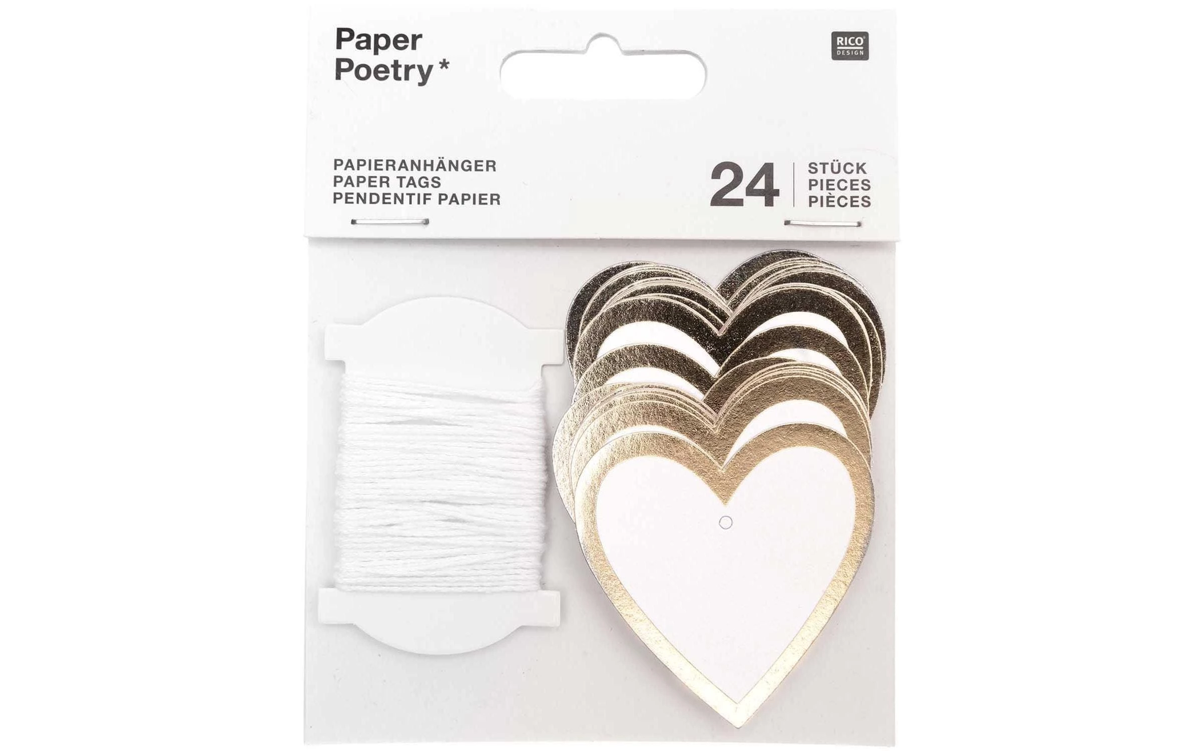 Remise ⭐ Rico Design Étiquette Pour Cadeau Coeur 24 Pièce/s, Doré - Emballage Cadeau 🎁 3 Remise ⭐ Rico Design Étiquette Pour Cadeau Coeur 24 Pièce/s, Doré - Emballage Cadeau 🎁