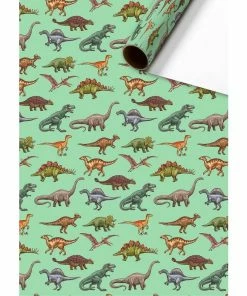Bon marché 😍 Stewo Papier Cadeau Saurus 1 Pièce/s, Vert - Emballage Cadeau ⭐
